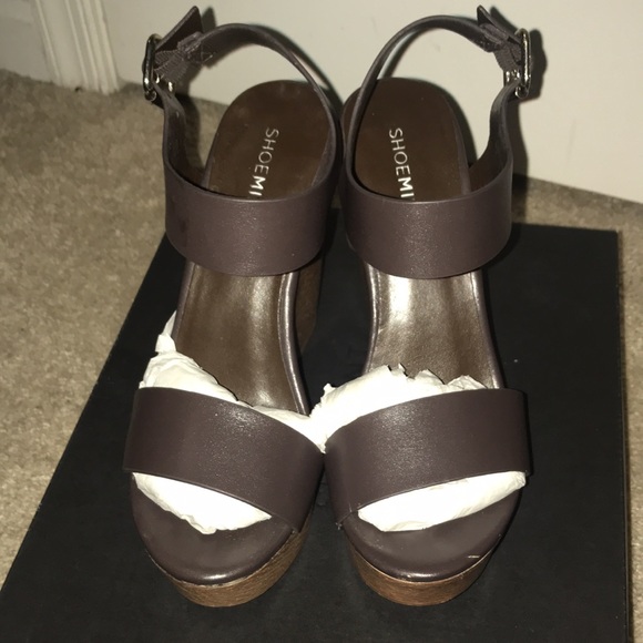 Shoe mint Chocolate brown wedges size 7.5 - Picture 2 of 6